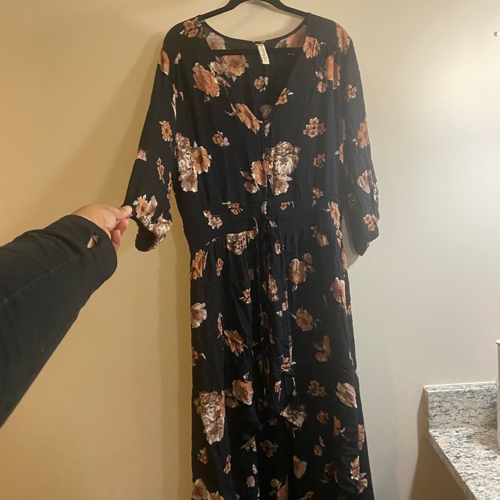 Floral High-Low dress